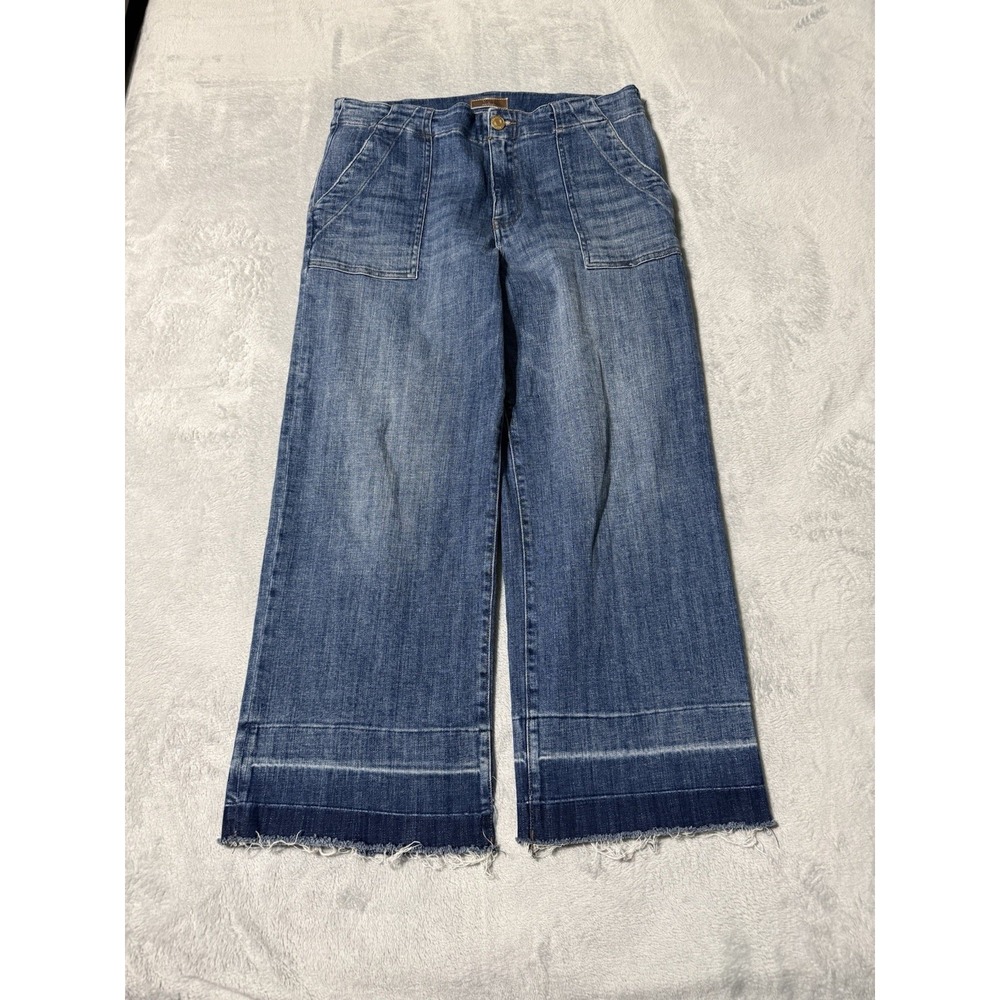 KUT From The Kloth Charlotte Wide Leg Womens 10 Denim Jeans 33x26.5